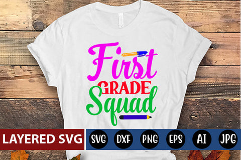 First Grade Squad SVG cut file SVG Blessedprint 