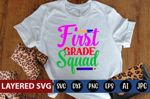 First Grade Squad SVG cut file SVG Blessedprint 
