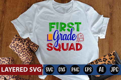 First Grade Squad SVG cut file SVG Blessedprint 