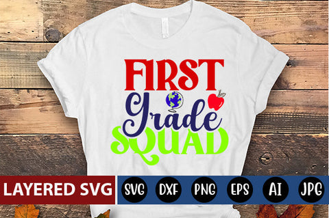 First Grade Squad SVG cut file SVG Blessedprint 