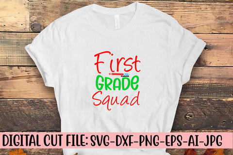First Grade Squad SVG Cut File SVG Syaman 