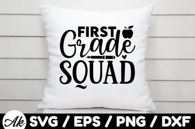 First grade squad svg SVG akazaddesign 