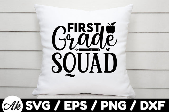 First grade squad svg SVG akazaddesign 
