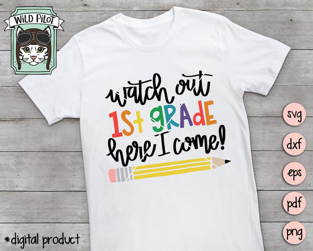 First Grade SVG Cut File SVG Wild Pilot 