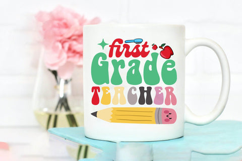 First Grade Teacher SVG designartist 