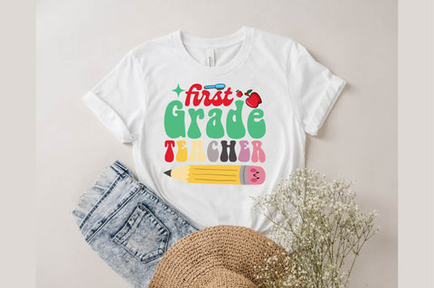 First Grade Teacher SVG designartist 