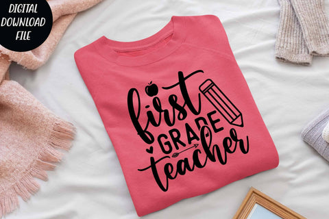 first grade teacher svg, teacher t shirt svg SVG Isabella Machell 