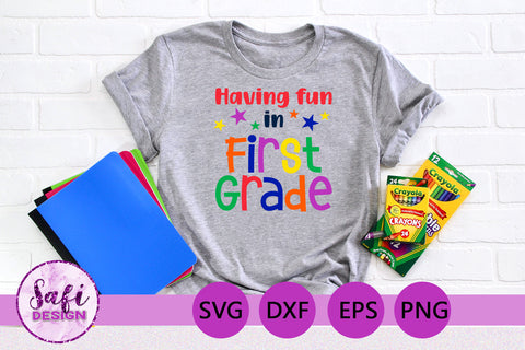 First Grade Teachers Cut File Bundle SVG Safi Design 