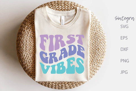 First Grade Vibes SVG Cut File, Shirt SVG Free For Commercial Use SVG Sintegra 