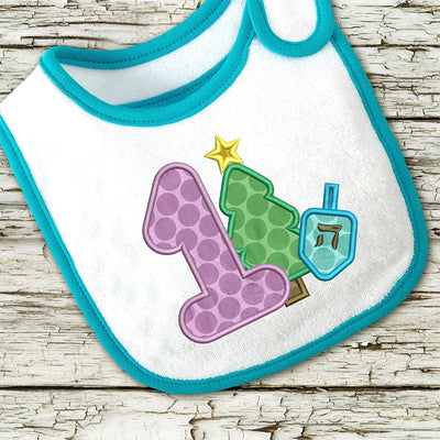 First Hanukkah and Christmas Applique Embroidery Embroidery/Applique Designed by Geeks 