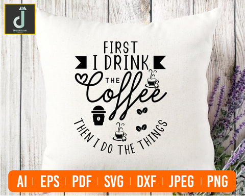 First I drink the coffee then i do the things Svg SVG Alihossainbd 