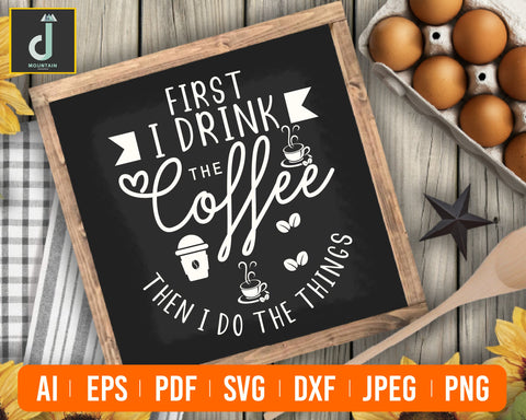 First I drink the coffee then i do the things Svg SVG Alihossainbd 