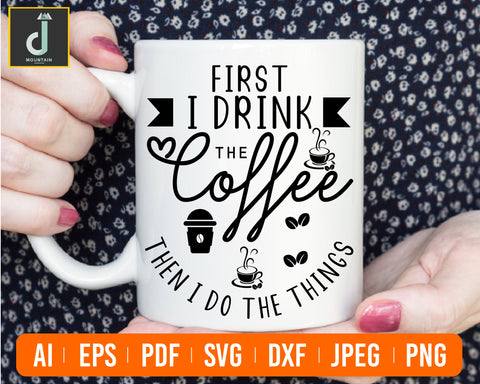 First I drink the coffee then i do the things Svg SVG Alihossainbd 