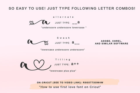 First Love Font Duo Font Letterara 