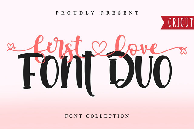 First Love Font Duo Font Letterara 