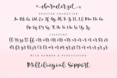 First Love Font Duo Font Letterara 
