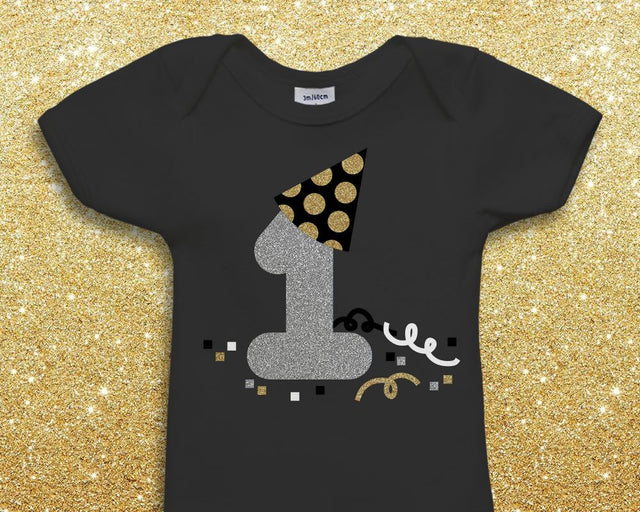 First New Year's Eve or Birthday Party SVG Designed by Geeks 