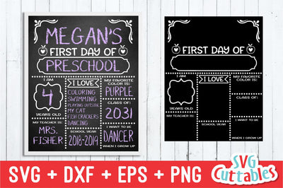 First or Last Day of School Apples SVG Svg Cuttables 