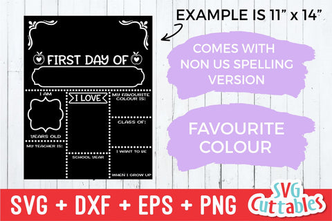 First or Last Day of School Apples SVG Svg Cuttables 