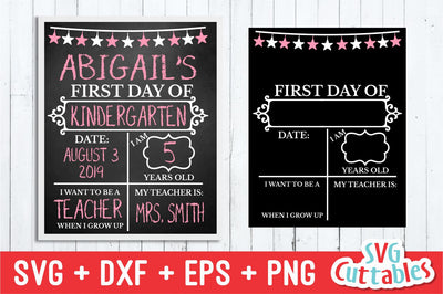 First or Last Day of School Stars SVG Svg Cuttables 