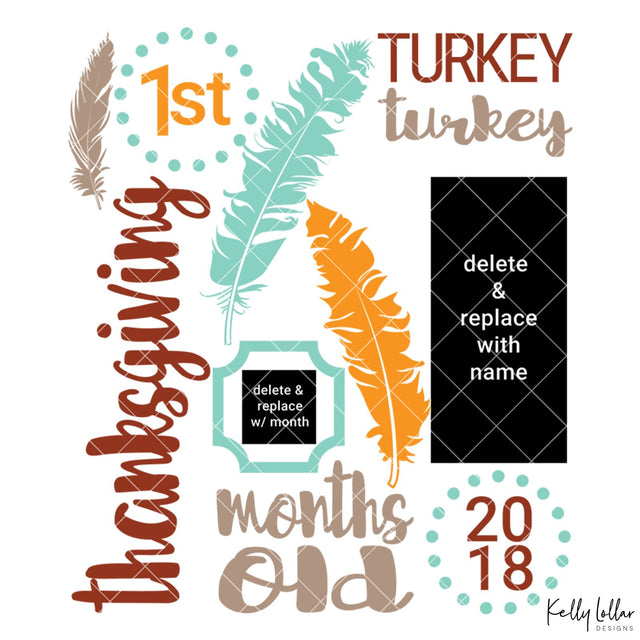 First Thanksgiving SVG Kelly Lollar Designs 