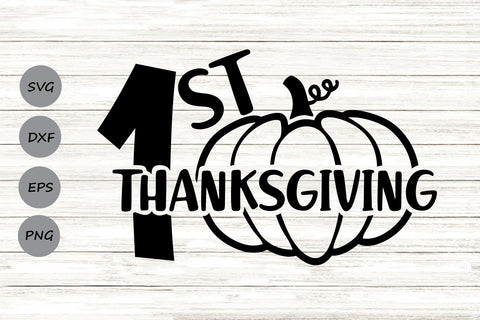 First Thanksgiving| Thanksgiving SVG Cutting Files. SVG CosmosFineArt 