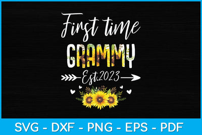 First Time Grammy New Mom Est 2023 Mother's Day Svg Design SVG artprintfile 