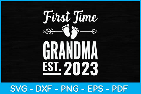 First Time Grandma 2023 Mothers Day Soon To Be Grandma Svg Design SVG artprintfile 