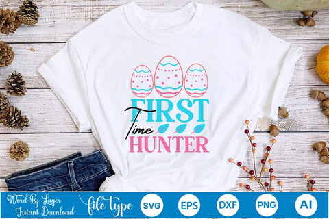 First Time Hunter SVG Cut File SVGs,Quotes and Sayings,Food & Drink,On Sale, Print & Cut SVG DesignPlante 503 