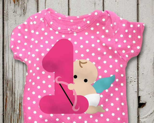First Valentine's Day Cupid Baby SVG Designed by Geeks 