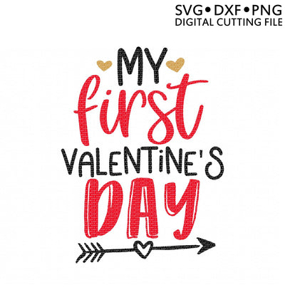 First Valentine's Day SVG So Fontsy Design Shop 