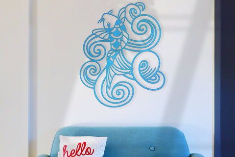 Fish and Waves SVG, DXF cut files SVG Angel on Empire 