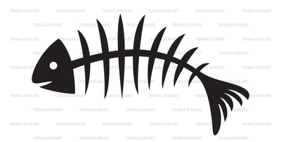 Fish bone SVG TribaliumArtSF 