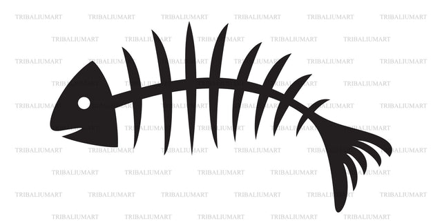 Fish bone SVG TribaliumArtSF 