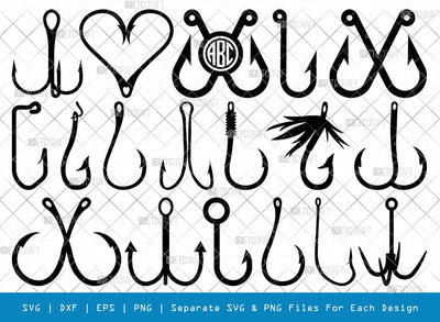 clifford art studio inc newyork fishing hooks Fish Hook SVG Cut Files | Fish Hook Silhouette | Fishing Hook Svg | Crossed Fishing Hooks Svg | Circle Monogram Svg | Hook Svg | Fish Hook Bundle