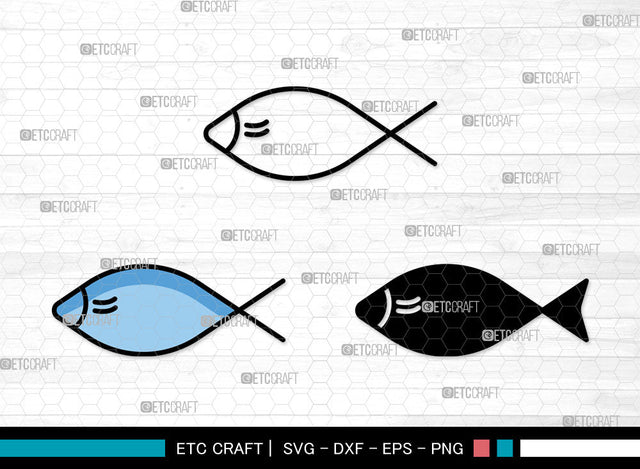 Fish Icons Color, Fish Svg, Dolly Fish Svg, Fishes, Scrapbook Fish, Fish Bundle, Icon Bundle, Svg Cut File, Dxf, Eps, Png, SVG ETC Craft 