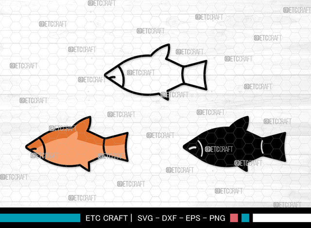 Fish Icons Color, Fish Svg, Dolly Fish Svg, Fishes, Scrapbook Fish, Fish Bundle, Icon Bundle, Svg Cut File, Dxf, Eps, Png, SVG ETC Craft 