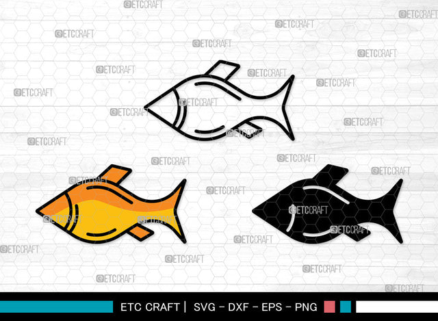 Fish Icons Color, Fish Svg, Dolly Fish Svg, Fishes, Scrapbook Fish, Fish Bundle, Icon Bundle, Svg Cut File, Dxf, Eps, Png, SVG ETC Craft 