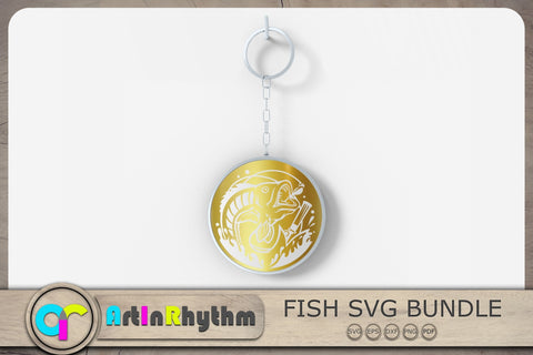 Fish Keychain Svg, Fish Svg, Fishing Svg, Fish Cut Files SVG Artinrhythm shop 