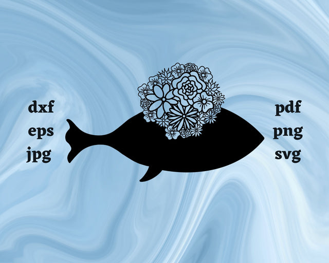 Fish Mandala SVG Cut File SVG Northern Light SVG 