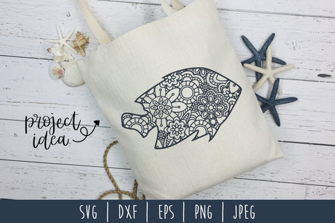 Fish Mandala Zentangle SVG SavoringSurprises 