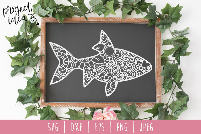Fish Mandala Zentangle SVG SavoringSurprises 