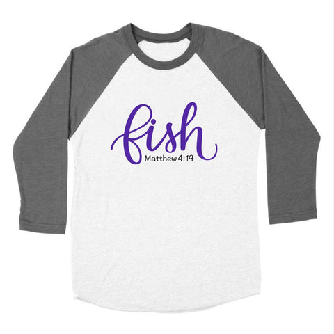 Fish Matthew 4:19 Hand Lettered SVG Cut File SVG Cursive by Camille 