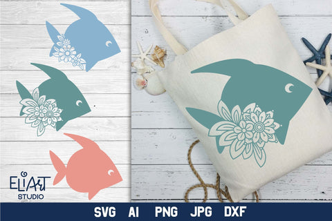 Fish SVG, Sea Creatures PNG, Nautical T-shirt Design. SVG Elinorka 