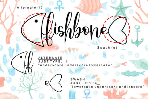 Fishbone Font Afandi Studio 