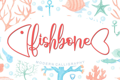 Fishbone Font Afandi Studio 