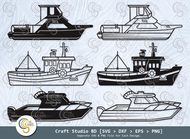Fishing Boat Silhouette, Fishing Man Svg, Bass Fishing Svg, Boat Svg, Fishermen Svg, Fish Svg, Fishing Boat Svg Bundle SVG ETC Craft 