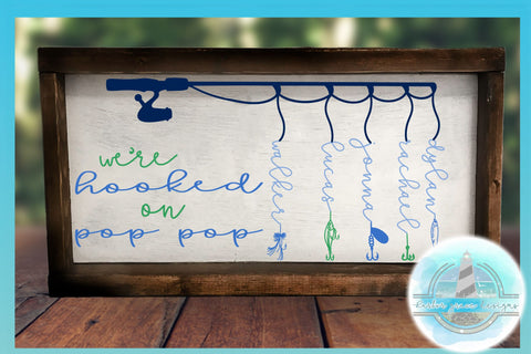 Fishing Buddies Rod Lures Bundle SVG - FONT INCLUDED! SVG Harbor Grace Designs 