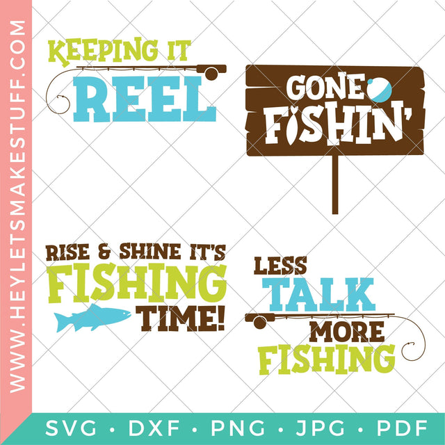 Fishing Bundle SVG Hey Let's Make Stuff 