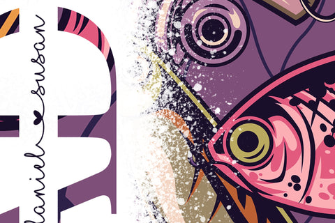 Fishing Dad Tumbler Wrap PNG, Add Kids Names, Fathers Day Tumbler, Seamless Sublimation Designs Downloads, 20 oz Skinny Tumbler Design Sublimation Syre Digital Creations 